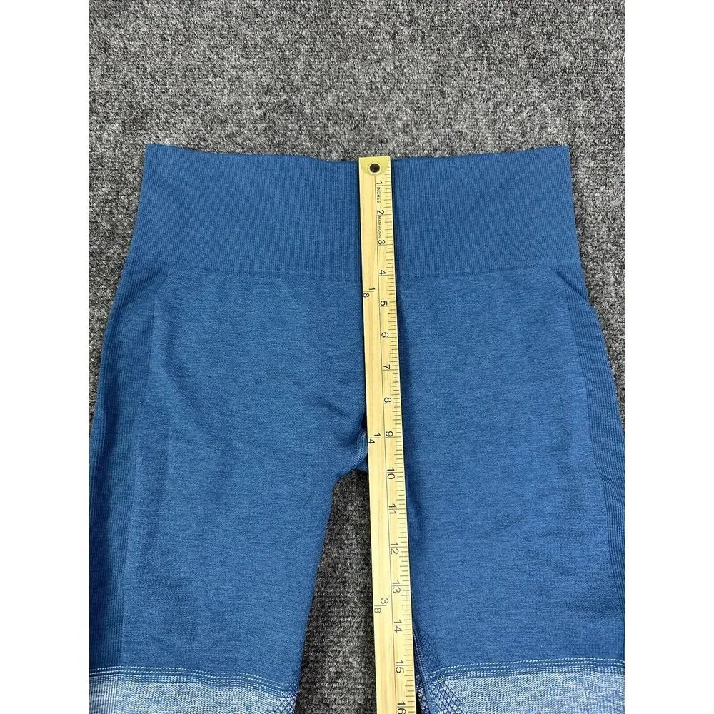 Lululemon Leggings Womens 8 Blue‎ Ombre Seamlessly Street Crop Athletic Gym